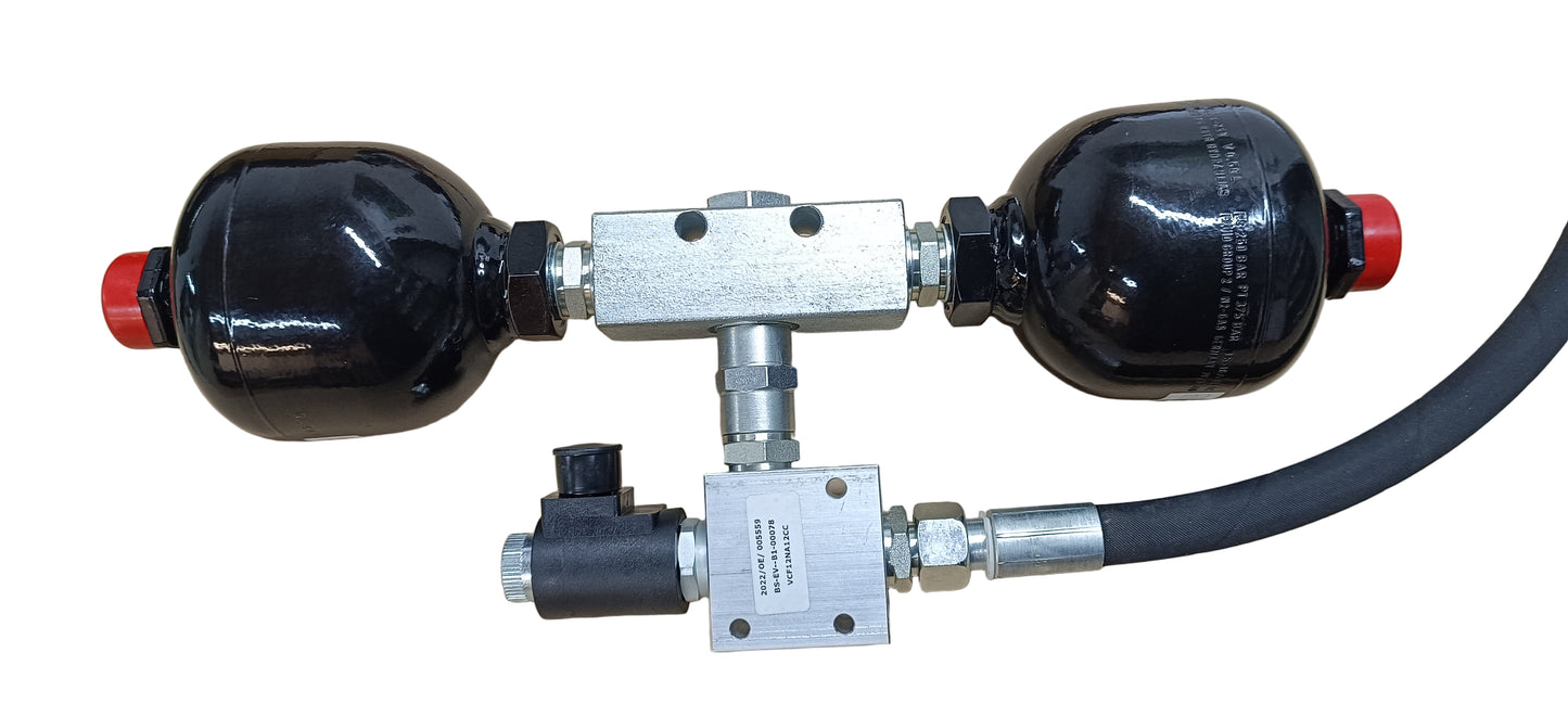 Vibration damping for AKON front loader control unit