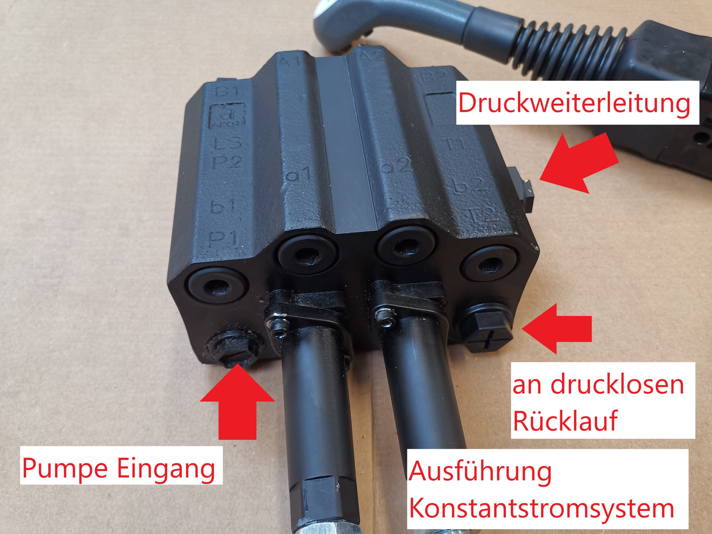 AKON Frontladersteuergerät mit FASTER Kupplung mit 3pol. elekt. Kontakt