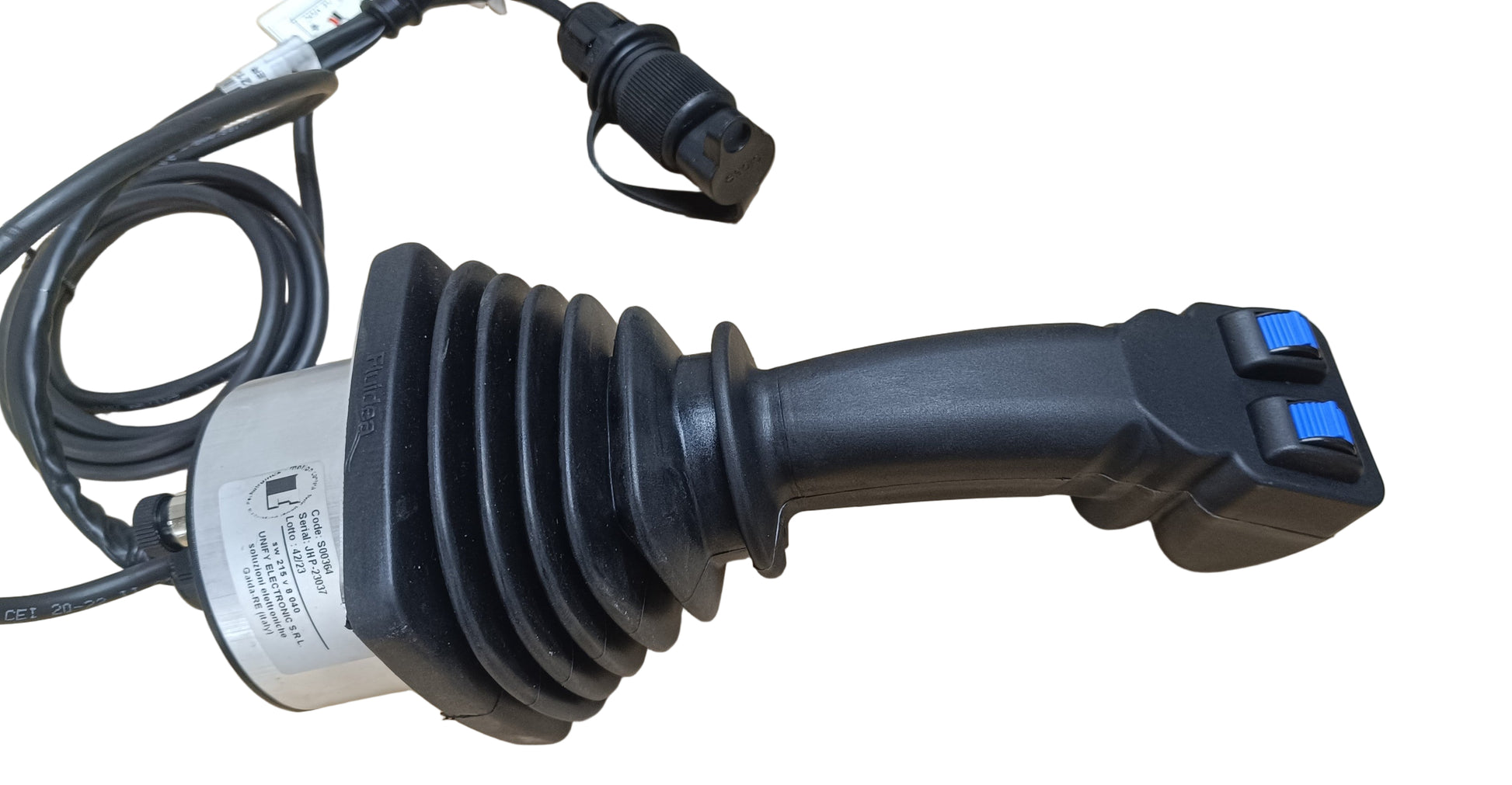 Joystick mit zwei Fingerroller und integrierter Elektronik