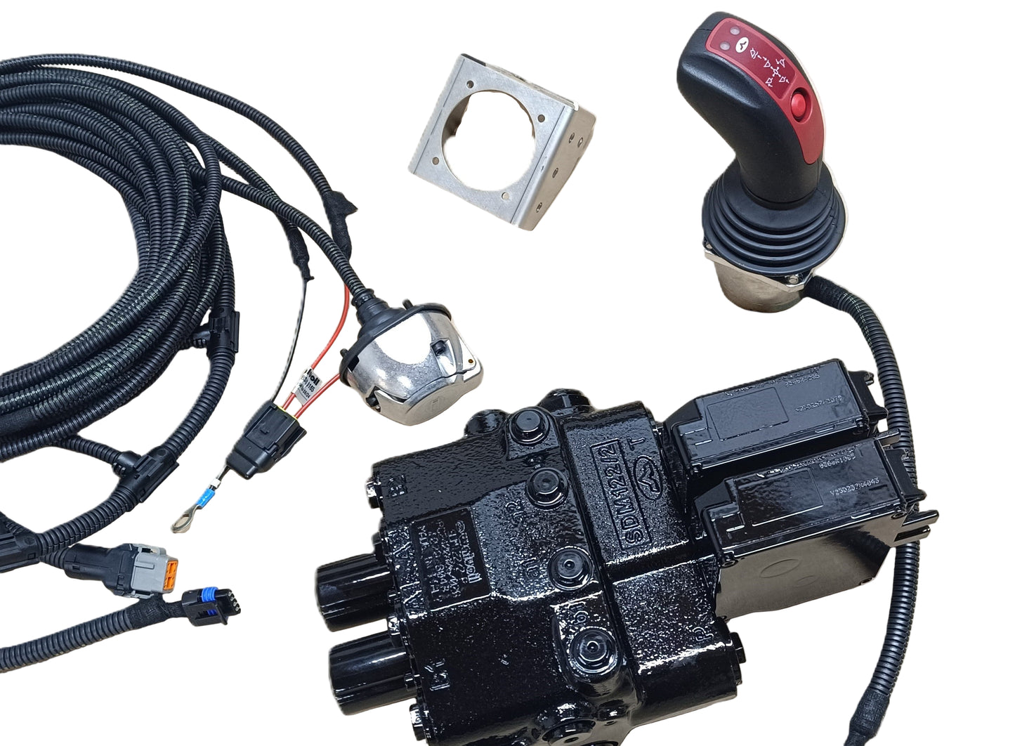 Walvoil Ventil mit Joystick und Kabelsatz