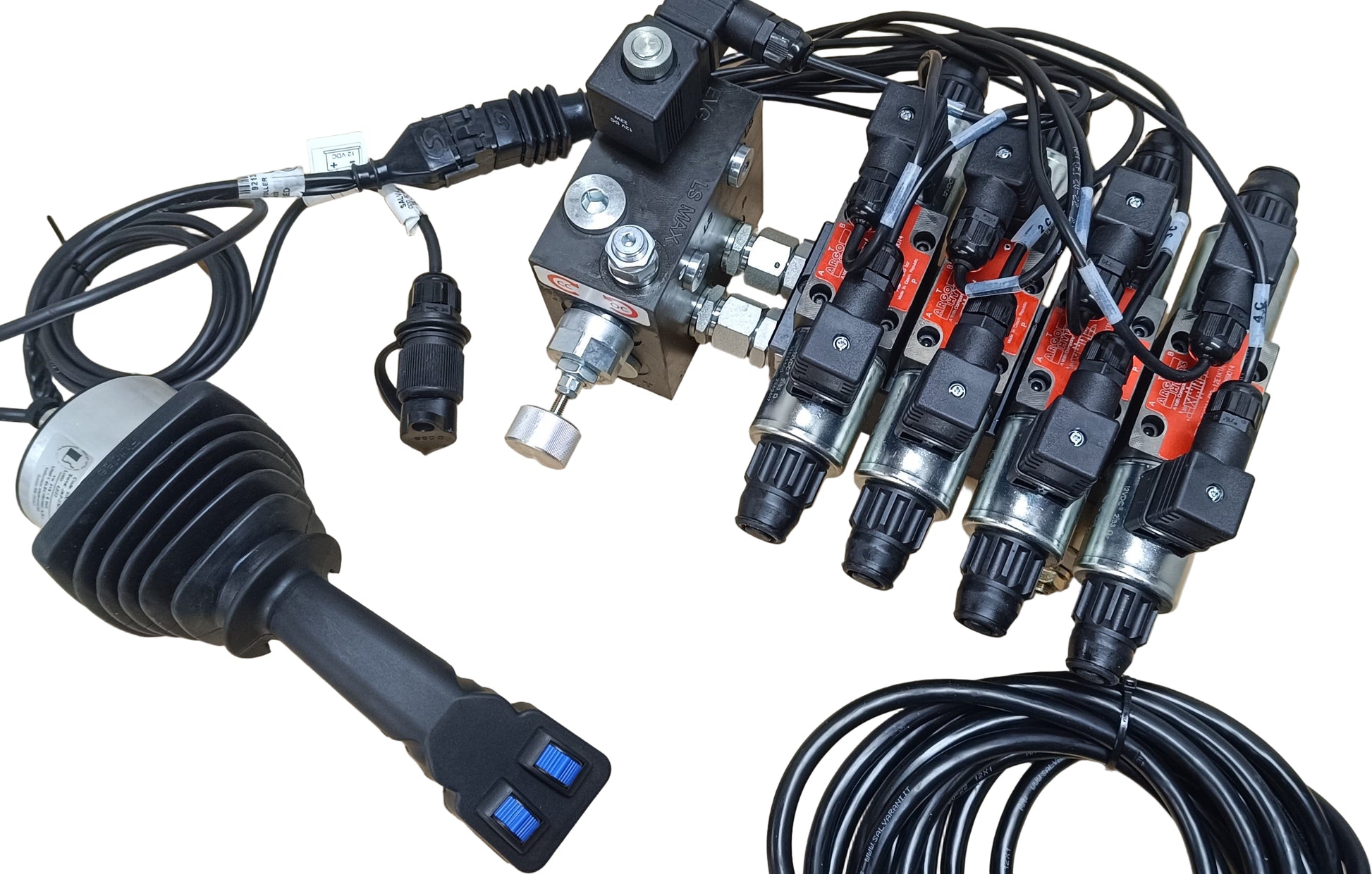 4fach Ventilblock mit Joystick Steuerung und Kabelsatz