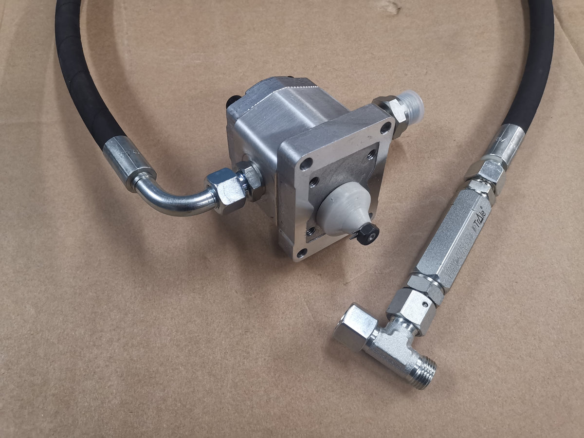 Kipper Akkuschrauber-Pumpe als Alternative zur Handpumpe im SET –  Grunemeyer Hydraulik