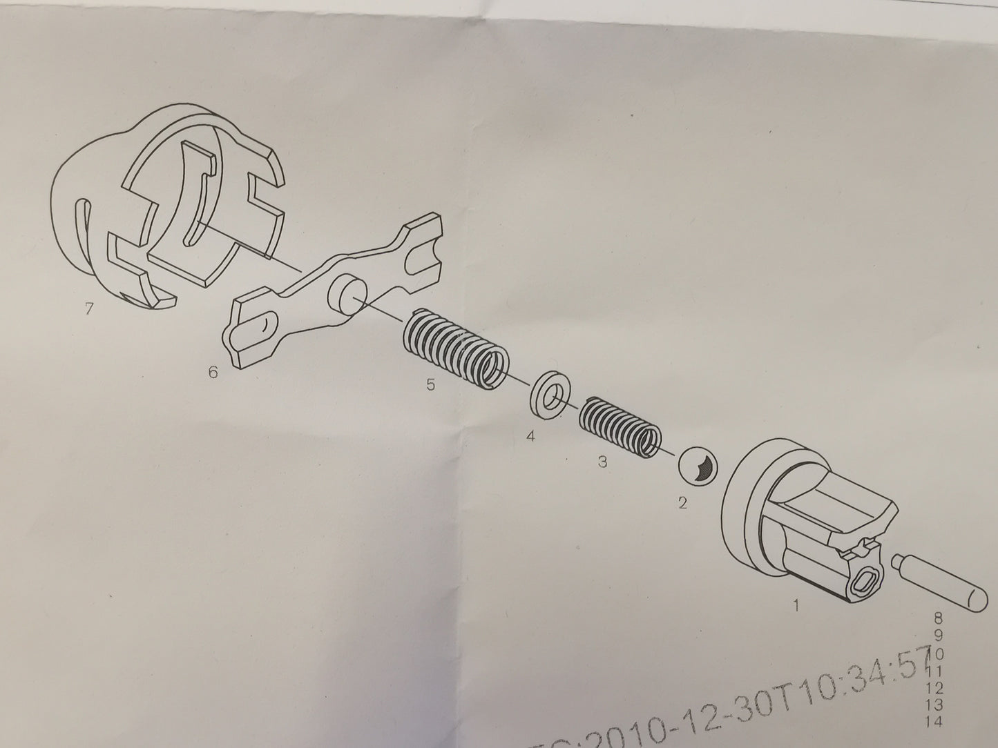 Bosch SB23 Ventil Teile-Satz Rückschlagventil entsperrbar
