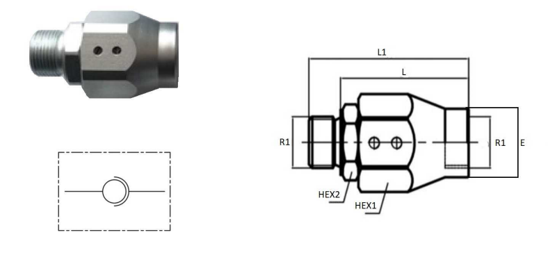 Gerade Drehverschraubung 1/4" bis 3/4"