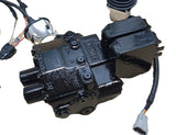 Electrically proportional monoblock valve in a complete set