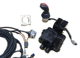 Electrically proportional monoblock valve in a complete set
