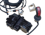 Electrically proportional monoblock valve in a complete set