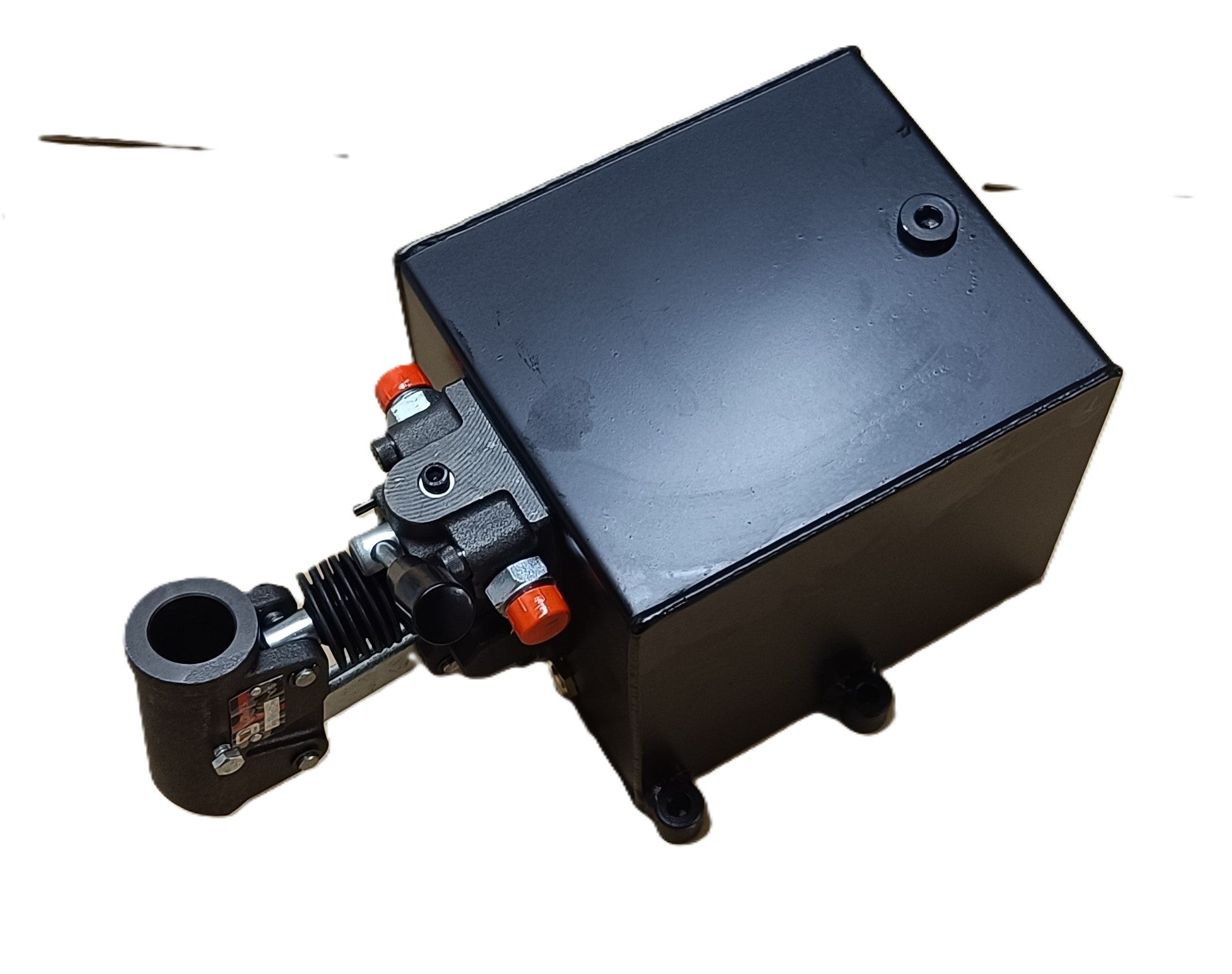 hydraulikzylinder doppeltwirkend mit handpumpe Handpumpe 25cm³ für doppeltwirkende Funktionen mit 5 Liter Tank – Grunemeyer Hydraulik