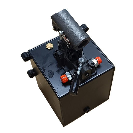 Handpomp 25cm³ voor dubbelwerkende functies met 5 liter tank