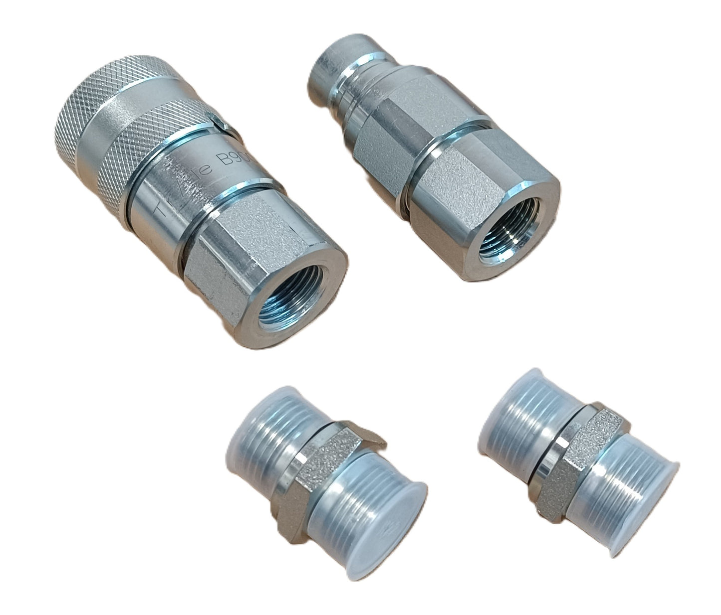 Snelkoppeling vlakke afdichting ISO 16028 BG3 mof / stekker Flat-Face