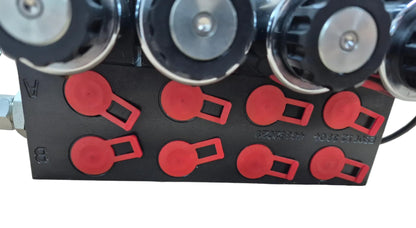 Arbeitsanschlüsse am Block