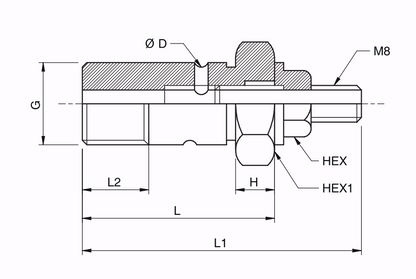 Aufbau Drosselhohlschraube