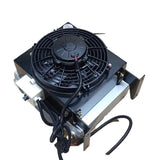 Refroidisseur d'huile échangeur de chaleur huile/air avec ventilateur, thermostat et interrupteur 12V/24V
