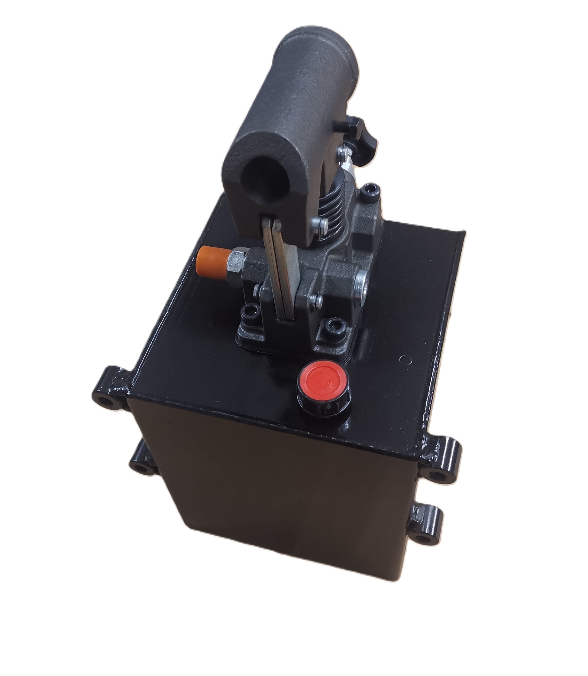 zylinder mit handpumpe Handpumpe 12 oder 25 cm³ für einfachwirkende Funktionen mit 5 Liter Ta – Grunemeyer Hydraulik