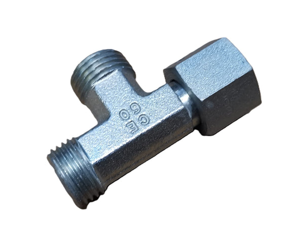 Adjustable L screw connection with union nut