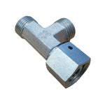 Adjustable L screw connection with union nut