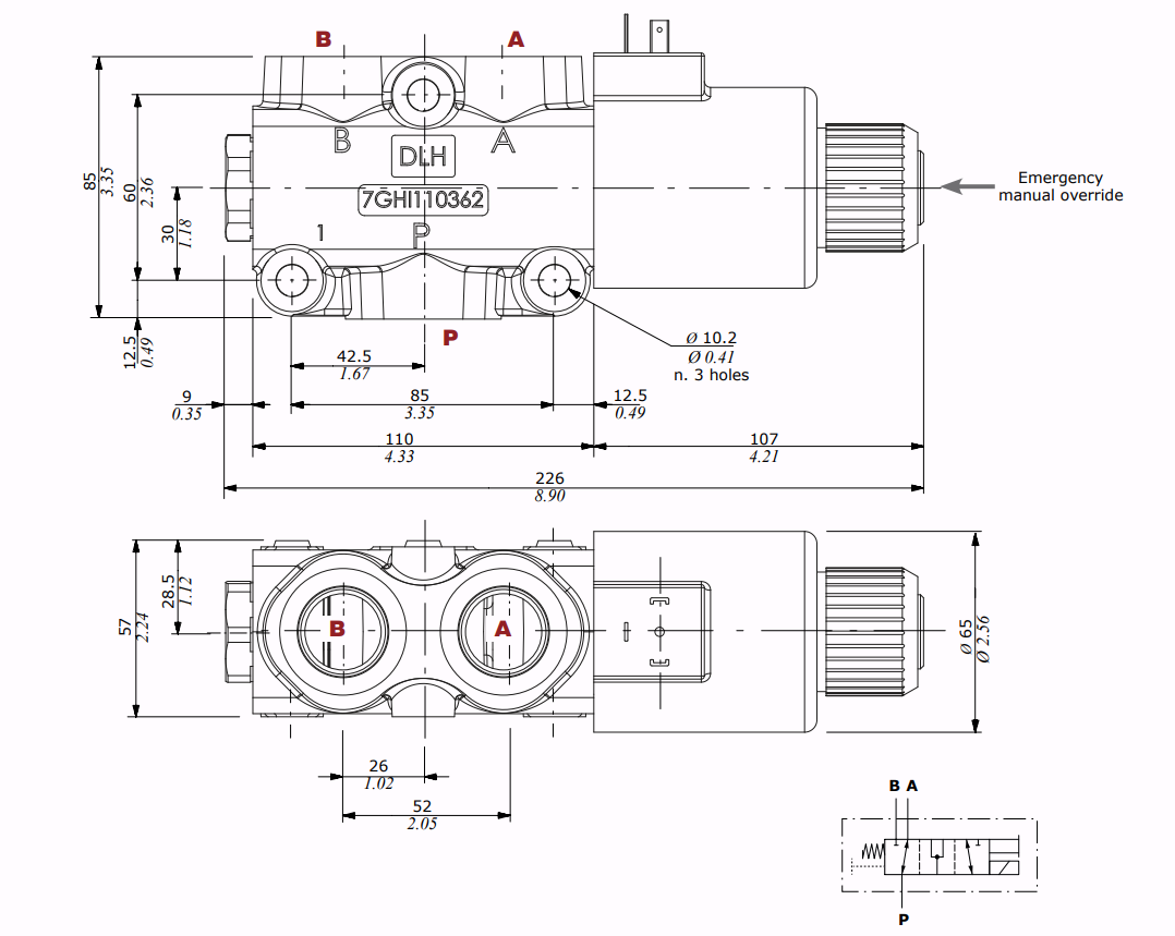 Maßskizze und Schema