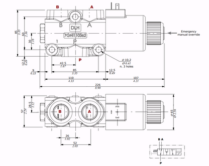 Maßskizze und Schema
