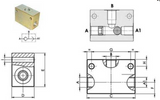 Stroke limiting valve 3/8", locked in basic position, with check valve