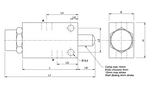 Hubbegrenzungsventil 3/8", in Grundstellung offen