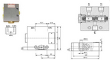 Diviseur de débit 50:50 Diviseur de débit hydraulique 3/8" BSP