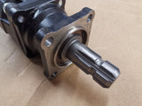 Inclined axis axial piston pump with front bearing