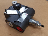 3-way flow control valve with pressure relief valve (excess tank)