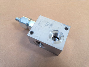 Pressure relief valve DBV with through connection 3/8"