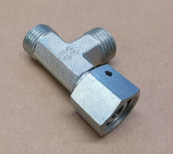 Adjustable L screw connection with union nut