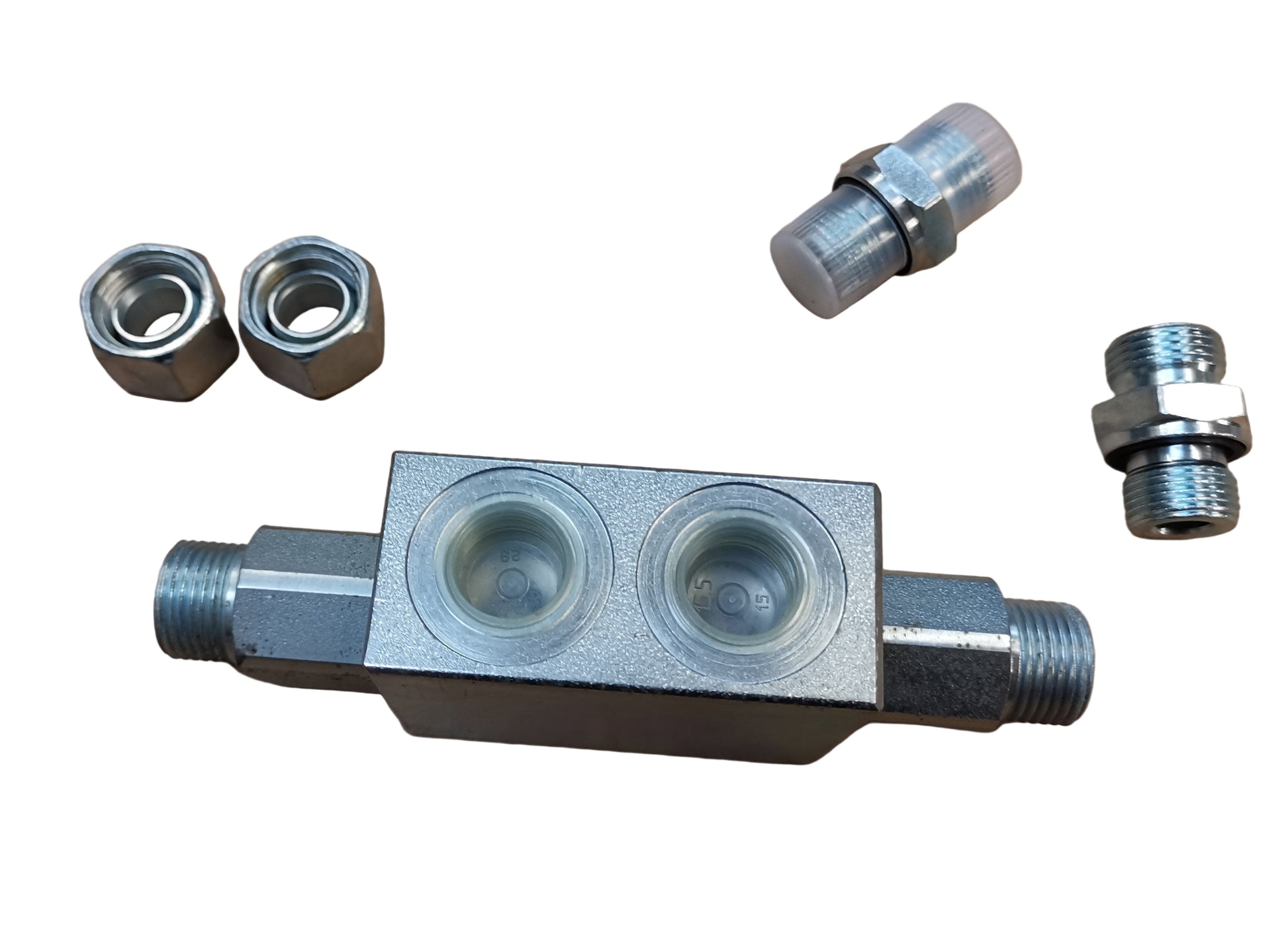 Oberseite des Sperrblockes