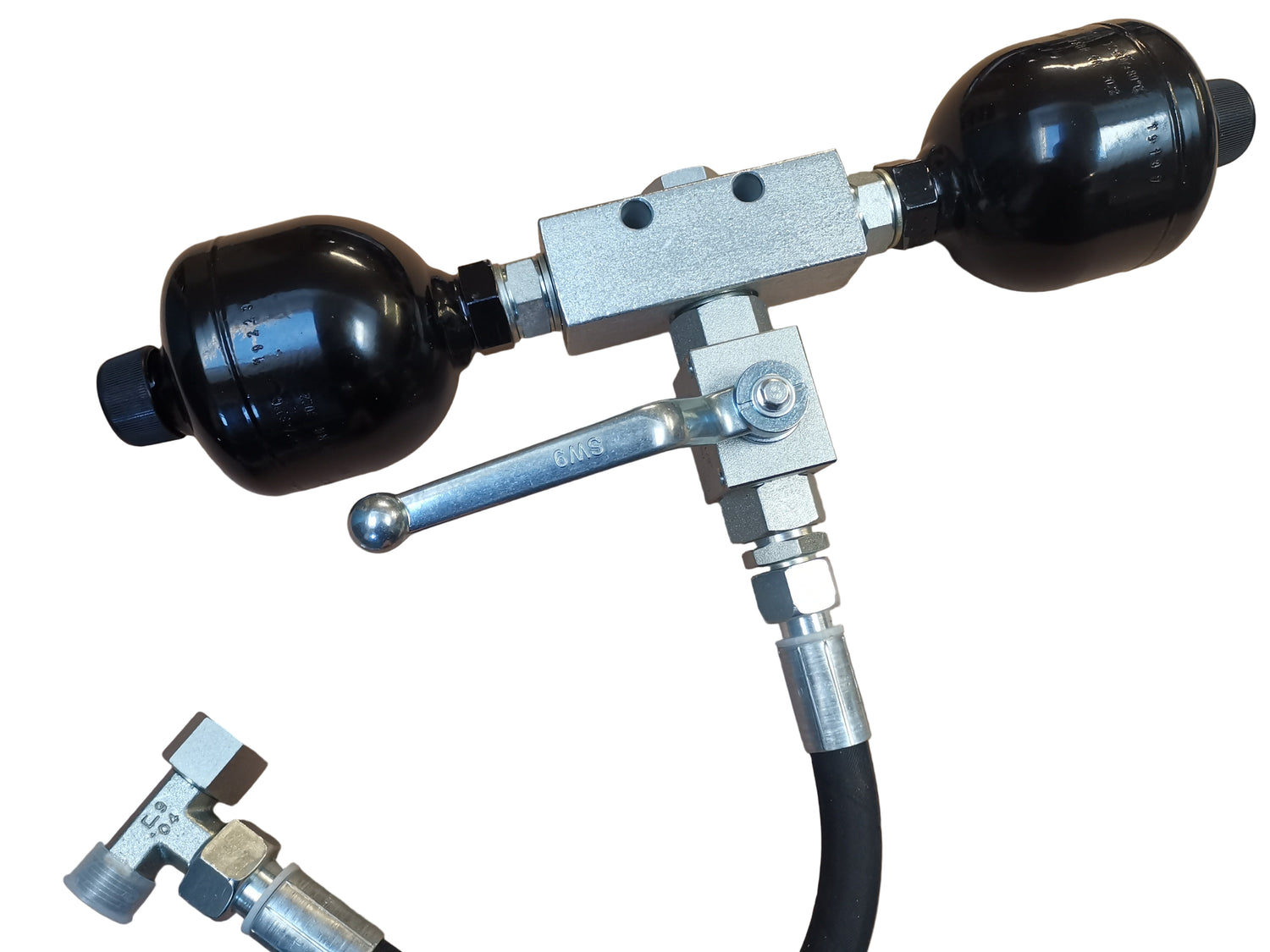 Vibration damping with two dampers