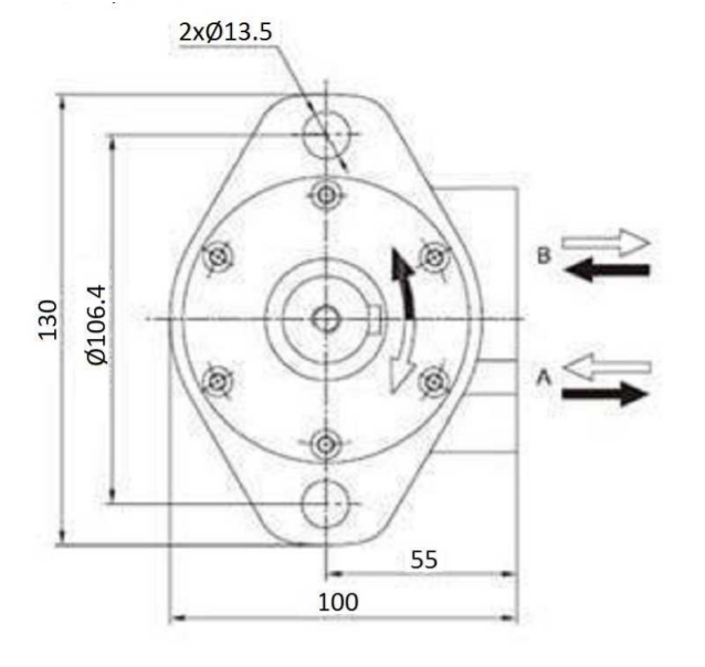 Motore idraulico motore orbitale MOMR vgl. OMR (Danfoss)