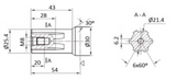 Hydraulic motor orbital motor MOMR cf. OMR (Danfoss)