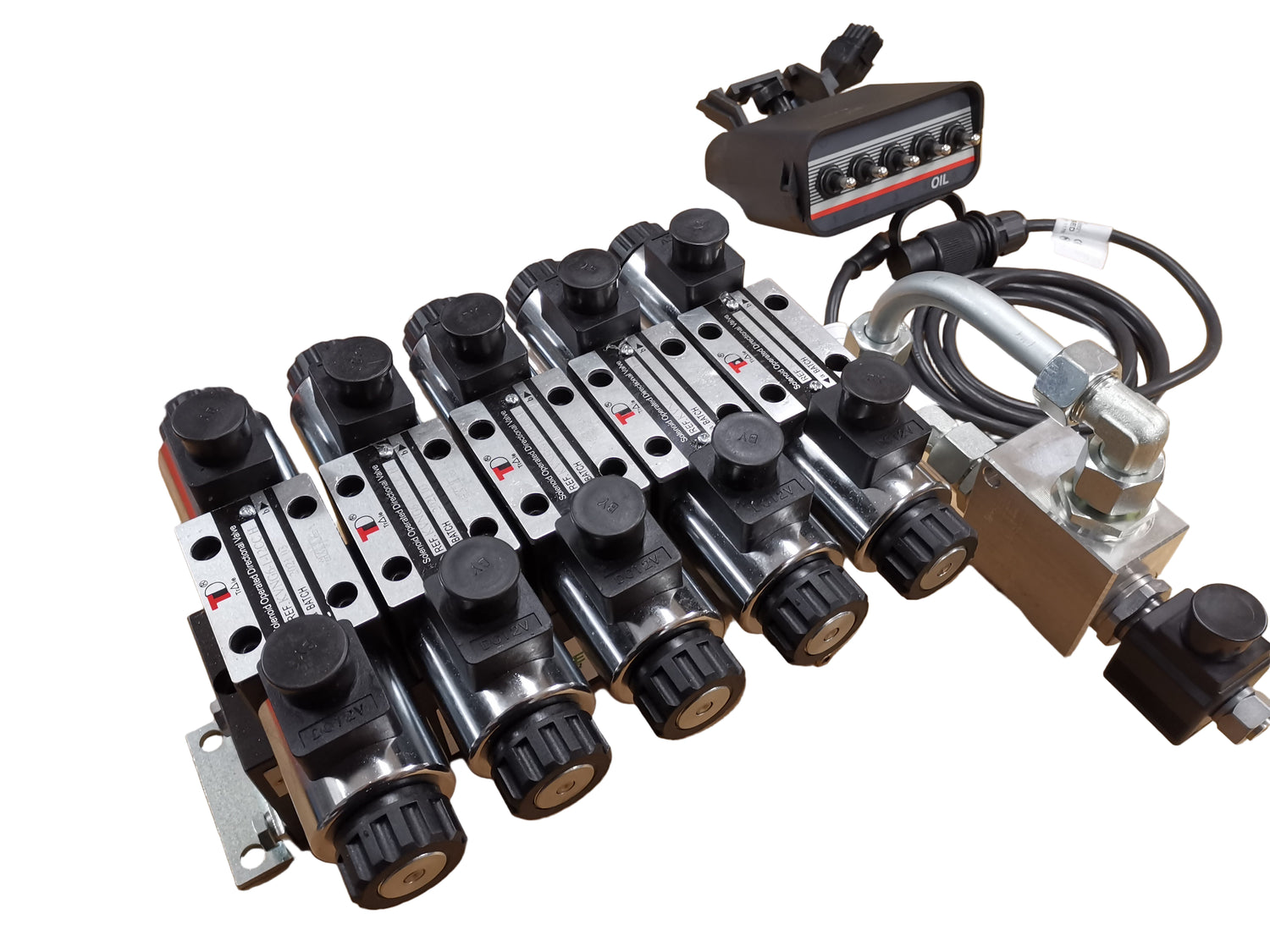 5fach Steuerblock mit Kippschalter-Steuerung