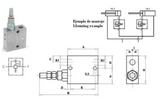 Vanne de séquence de pression 3/8" 50-250 bar